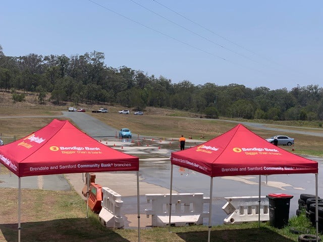 Defensive Driving course at Lakeside Raceway sponsored by Community Bank Samford and Brendale